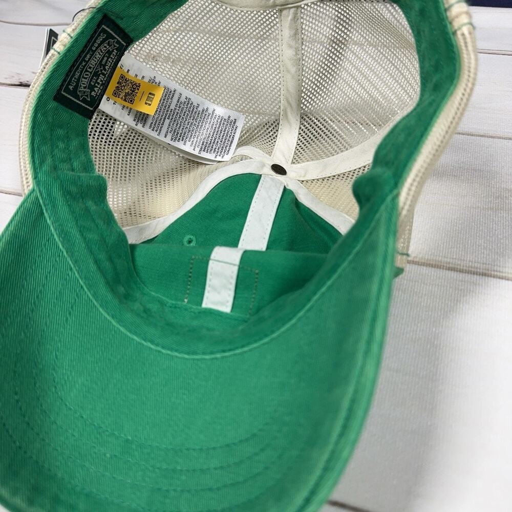 Polo Country Trucker Hat Mens OS Green Mesh Patch Cap Polo Ralph Lauren - Picture 8 of 12